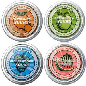 Sour Drops Dye-Free Sour Candy 4 Tin Variety Pack Fruit Snack Tangy Sour Drops Dye-Free Sour Candy 4 Tin Variety Pack Fruit Snack Tangy