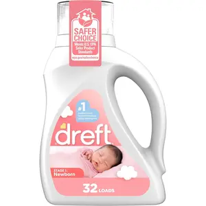 Stage 1 Newborn Baby Liquid Laundry Detergent, Gentle on Sensitive Skin, HE Compatible, 32 loads