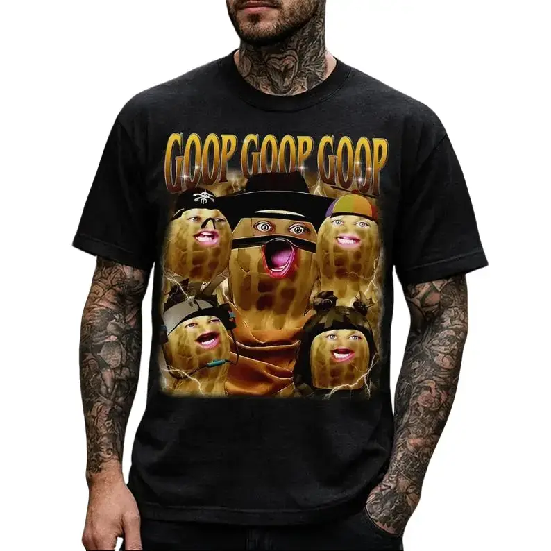 Funny The Burnt Peanut GOOP Bungulato Homage Shirt 90s Bootleg Internet Viral Meme Trendy Weird Humor T-Shirt for Fans