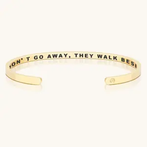 Those We Love Don’t Go Away, They Walk Beside Us Every Day - Adjustable Mantraband Original Jewelry Memorial Bracelet