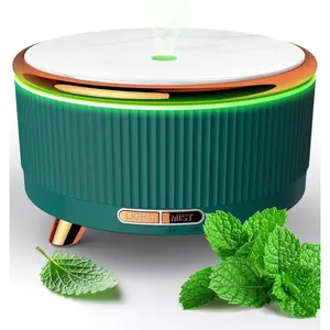Essential Oil Diffuser for Home, Diffusers for Essential Oils Large Room, 500ml Aromatherapy Diffuser, 7 Colors Changed Scented Fragrance Perfume Black