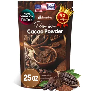 FreshDrinkUS 25oz (1.56 lbs) Cacao Powder, 100% Natural & Pure Cacao Powder, Unsweetened Cacao Powder, Rich Chocolate Flavor, Perfect for Baking & Smoothies, Non-GMO, Gluten-Free, Chocolate Beverage