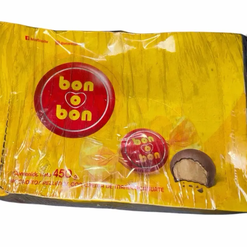 Bon O Bon Chocolate Filled Wafer Candy 450 g Peanut Cream Chocolate Candy Individually Wrapped