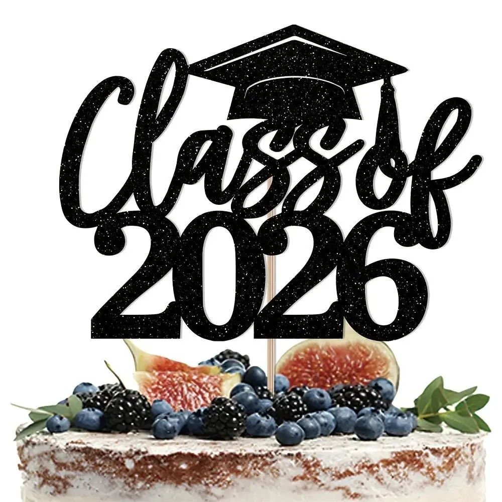 1Pc 2026 Graduation Cake Topper, Bakeware Decoration Tool for High School & College Graduation Events, Ideal for Congratulating Graduates