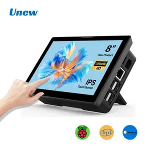 Unew 8-Inch Portable Display, 1280x800 IPS Screen, Compatible with Raspberry Pi and Laptops, Ideal for Multitasking