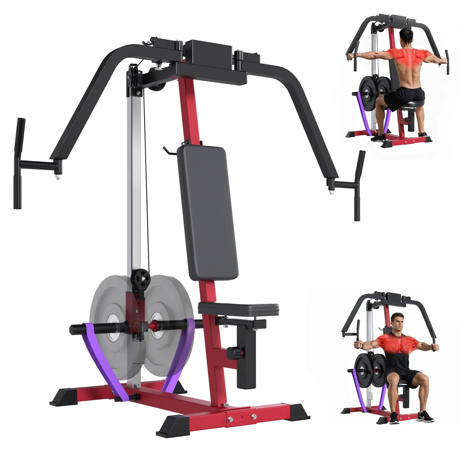 YODOLLA Chest Fly Machine PEC Deck Fly & Reverse Delt Machine 450lbs Adjustable Upper Body Workout Equipment for Home Gym with Alloy Steel Construction