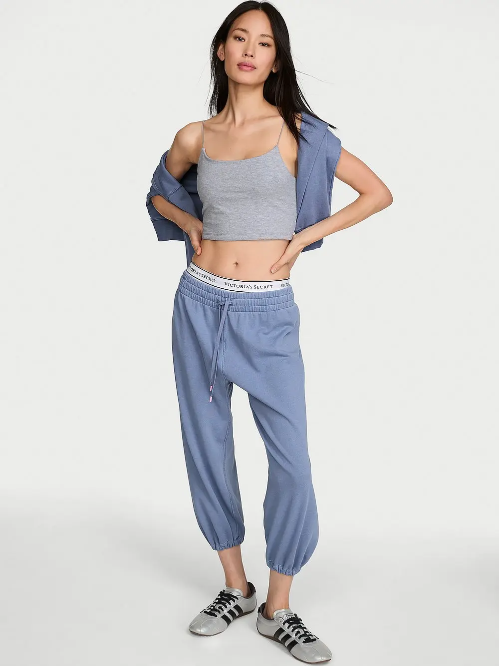 Victoria's Secret Off-Duty Terry Crop Jogger Sweatpants