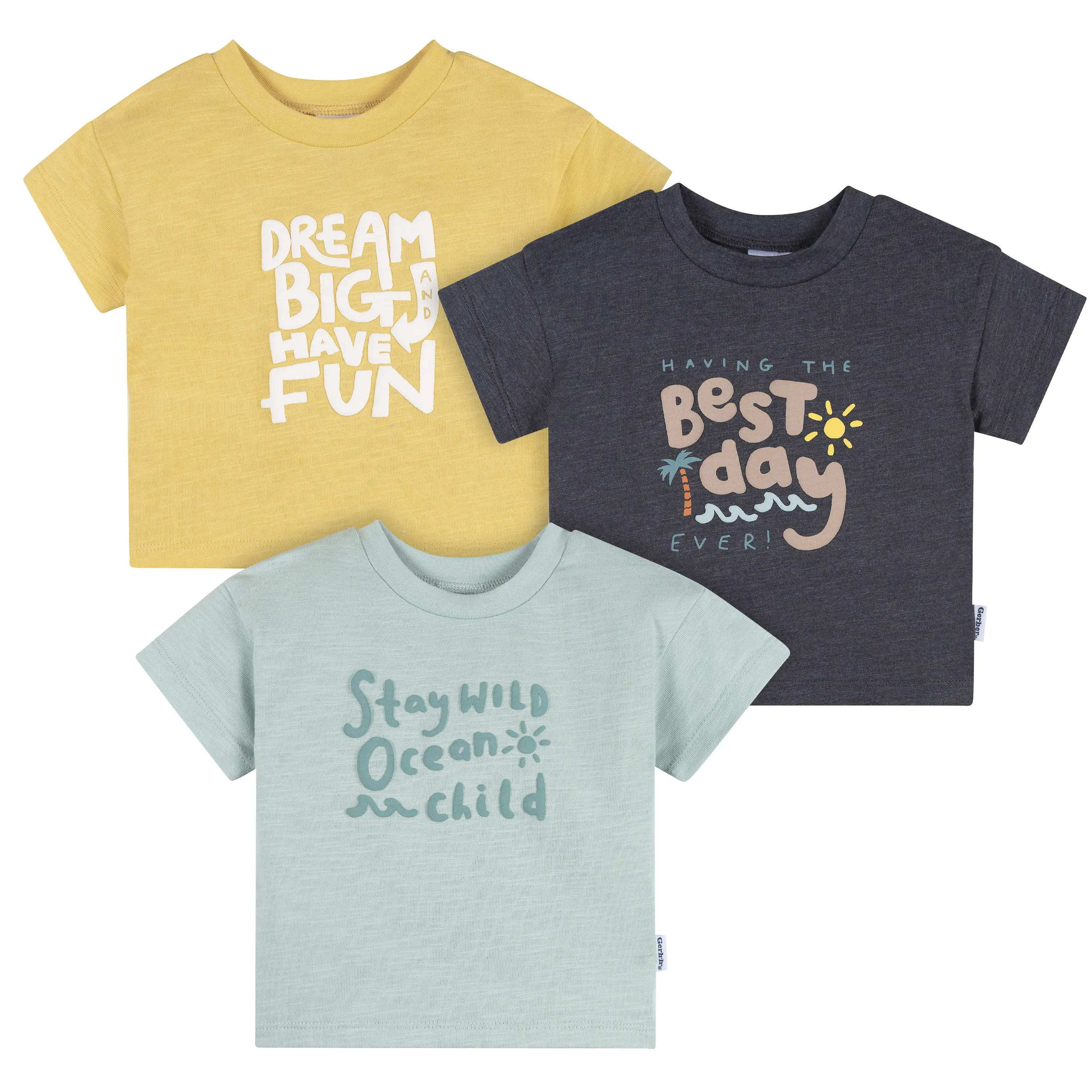 3Pk- Baby Boys Short Sleeve T-Shirts
