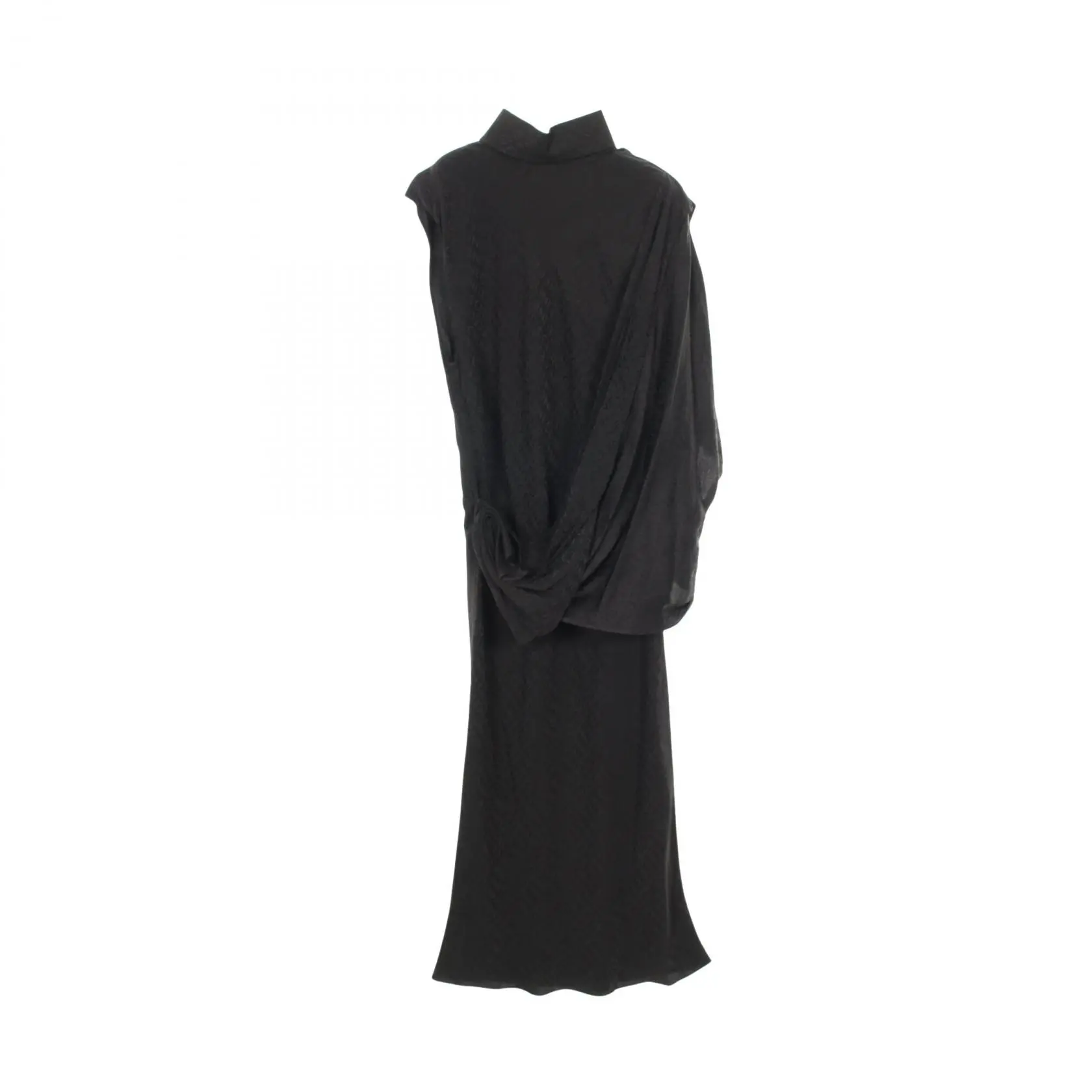Pre-owned Celine Silk Small Leather Goods Loose Drapedress Dress