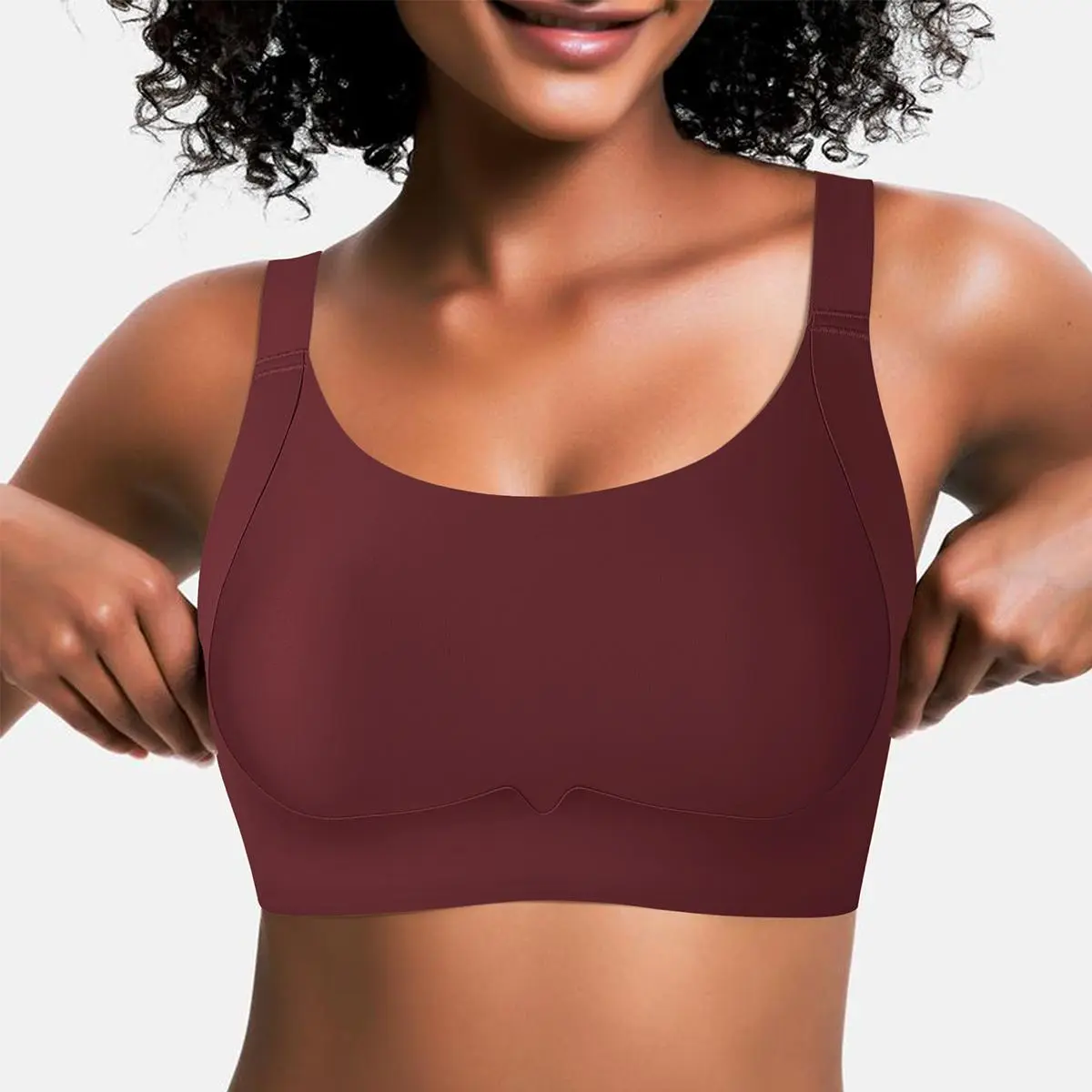 Mimilemon Black/Nude/Red/Grey Women's Comfortable Wireless Jelly Bras Push Up Bralettes seamless Tshirts Bras Everyday Bras XS-XL Womenswear girls bra  comfy pushup  bea vrcomfy woman Bra Panty Set Fit
