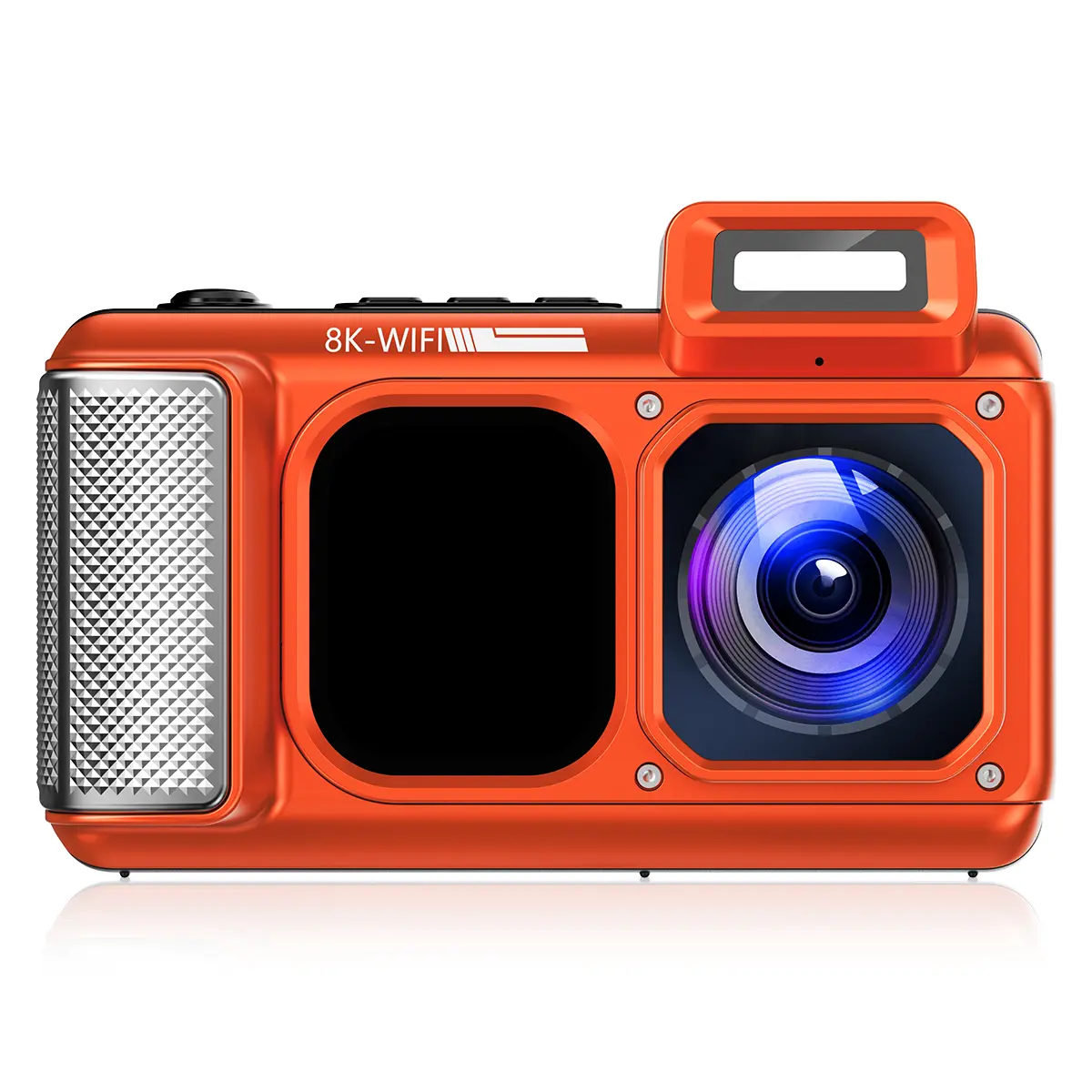 Maxmango V08Pro 8K WiFi 15m/49FT Underwater Digital Camera Dual-Screen Waterproof Camera