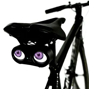 【Customizable Demon Eye Bicycle Light】-Wi-Fi enabled LED taillight with 10 customizable patterns,24-hour battery life, IPX6 level water resistance, essential for safe cycling, scratch-resistant, durable No shipping fee required 10 customizable light modes