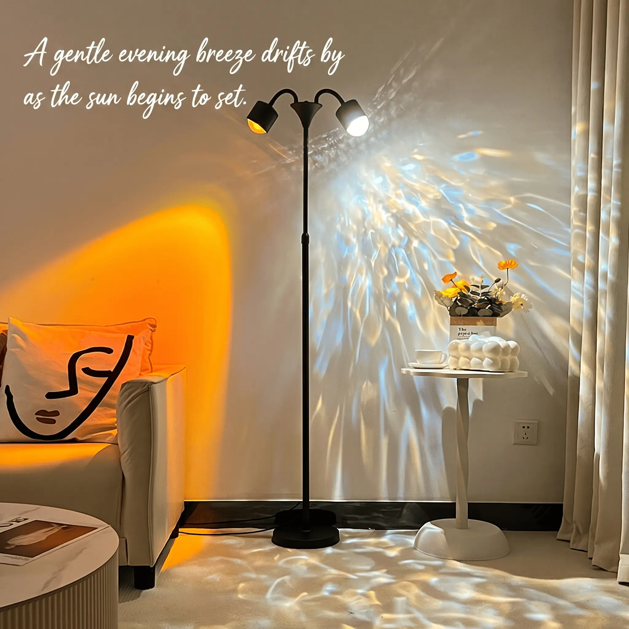 Modern RGB Color-Changing LED Corner Floor Lamp with Remote, USB-Powered Ambient Standing Light for Bedroom Home Decor, Indoor Lights for Bedroom, Lamps