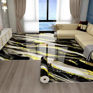 Marble Pattern Wallpaper Roll 15.75in X 118.11in Waterproof Self-Adhesive Vinyl Flooring Easy to Clean and Install DIY Decor for Kitchen Bedroom Living Room Bathroom