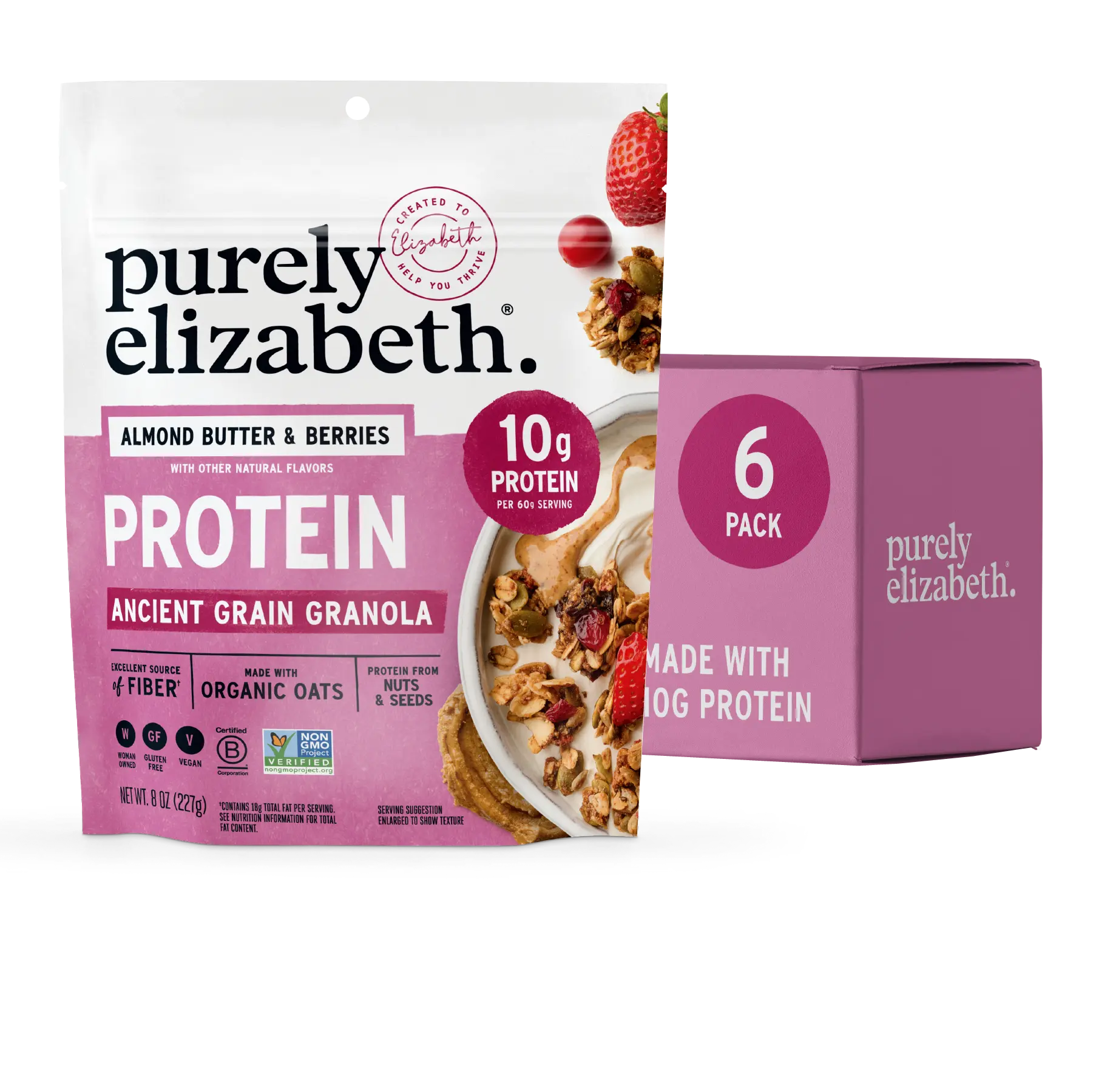Almond Butter & Berries Protein Granola 6 Pack