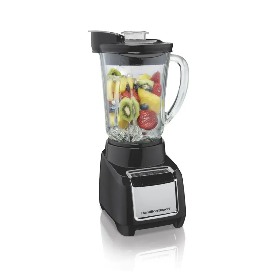 Hamilton Beach Wave Action Blender for Kitchen, 48 oz Jar for Smoothies and Shakes, Black