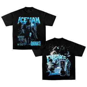 Vintage Drake The Iceman Graphic Tee! Retro OVO Rap Star What Did I Miss Graphic T-Shirt. Perfect Oversized Heavyweight Streetwear Tee for Hip Hop Fans & Vintage Music Apparel Collectors