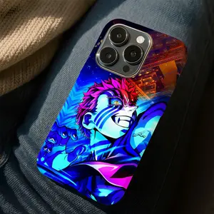 Akaza Villain Demon Slayer Phone Case, Anime Upper Rank Demon Battle Art Cover, Vibrant Otaku Protective Phone Case, Anime Phone Cover, Fan Merch Gift
