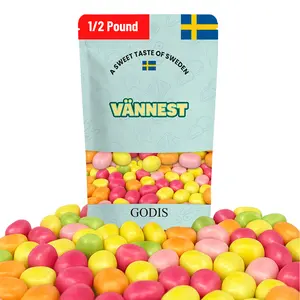 Maoam Kastanjer fruit Candy - 1/2 Pounds - German Sour Fizzy Fruit - European - Maoam- Snack Bonbon