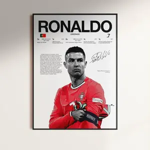 Cristiano Ronaldo Poster, Soccer Wall Print, Football , Portugal Football, Sports Print, Real Madrid Poster, Soccer Gift
