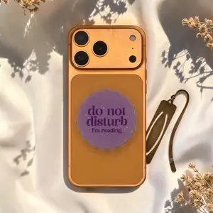 Do Not Disturb, I’m Reading Phone Grip – Cute and Fun Bookish Phone Accessory, Kawaii Phone Holder for Book Lovers