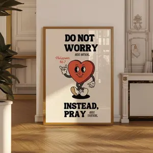 [Sale Off Up To 50%] Retro Christian Poster, Philippians, Bible Verse Poster, Free Delivery, Trendy Christian Wall Art, Gift For Christians, Physical poster