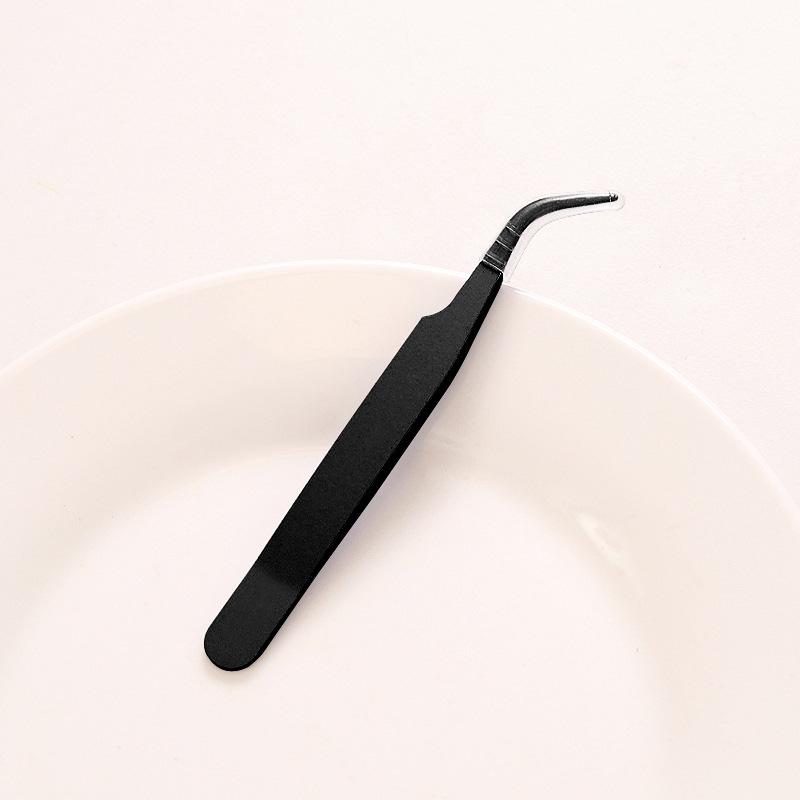 Stainless Steel Slanted Tweezers — Unisex, Party DIY Tool