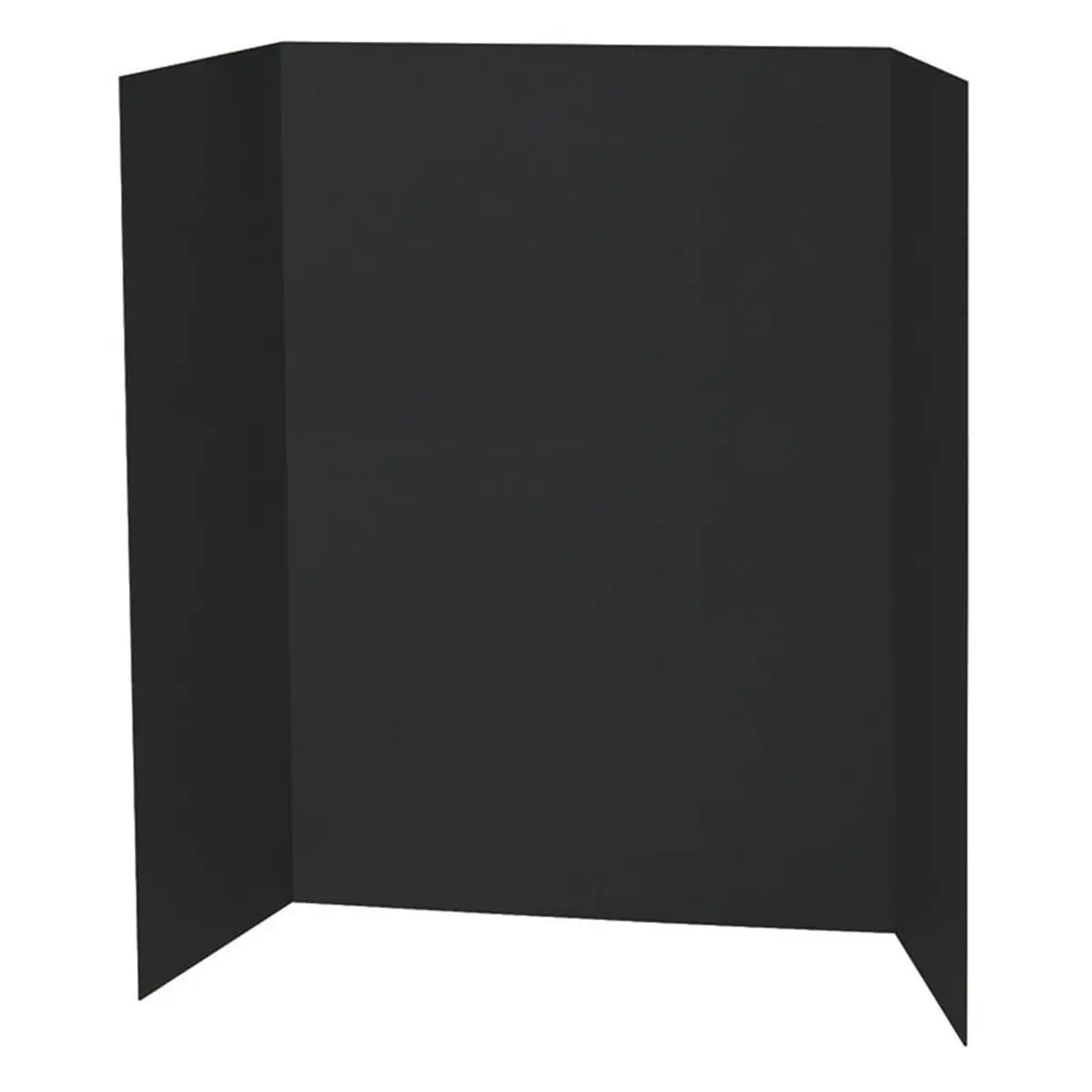 Coaches' Black Corrugated Tri-Fold Single Wall Presentation Board - 48x36 in, 6-Pack Office Accessories for Project Displays & Booths