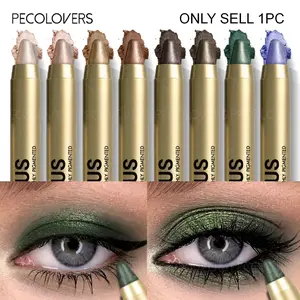 1pc Green Pearlescent Eyeshadow Stick Waterproof, Long-Lasting, Shimmer & Matte, Glitter Eyeshadow Stick, Creamy Glide-On Formula With Metallic & Pastel Shades - For Day To Night Makeup Looks