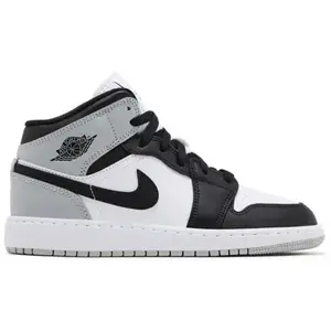 Nike Air Jordan 1 Mid Barons DQ8423-101 Youth Fashion Shoes New