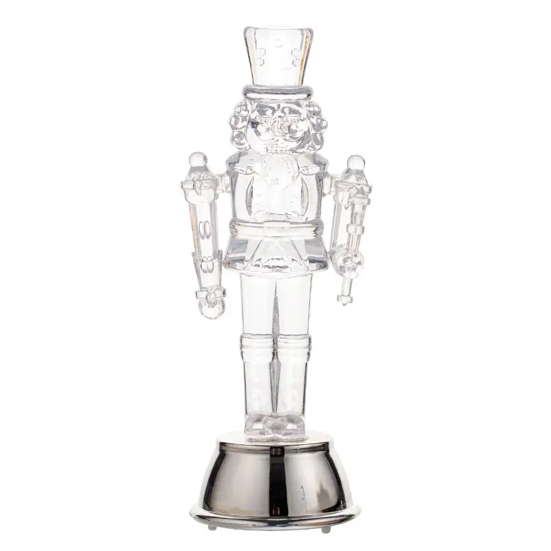 Christmas Decoration Walnut Soldier King Soldier Transparent Walnut Soldier Christmas Decoration Nutcracker Desktop Ornament