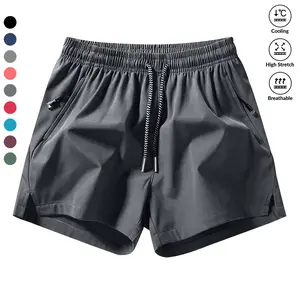 Men’s breathable beach vacation shorts — lightweight drawstring swim and sports shorts, elastic fiber blend, summer casual wear, beach shorts | practical pockets