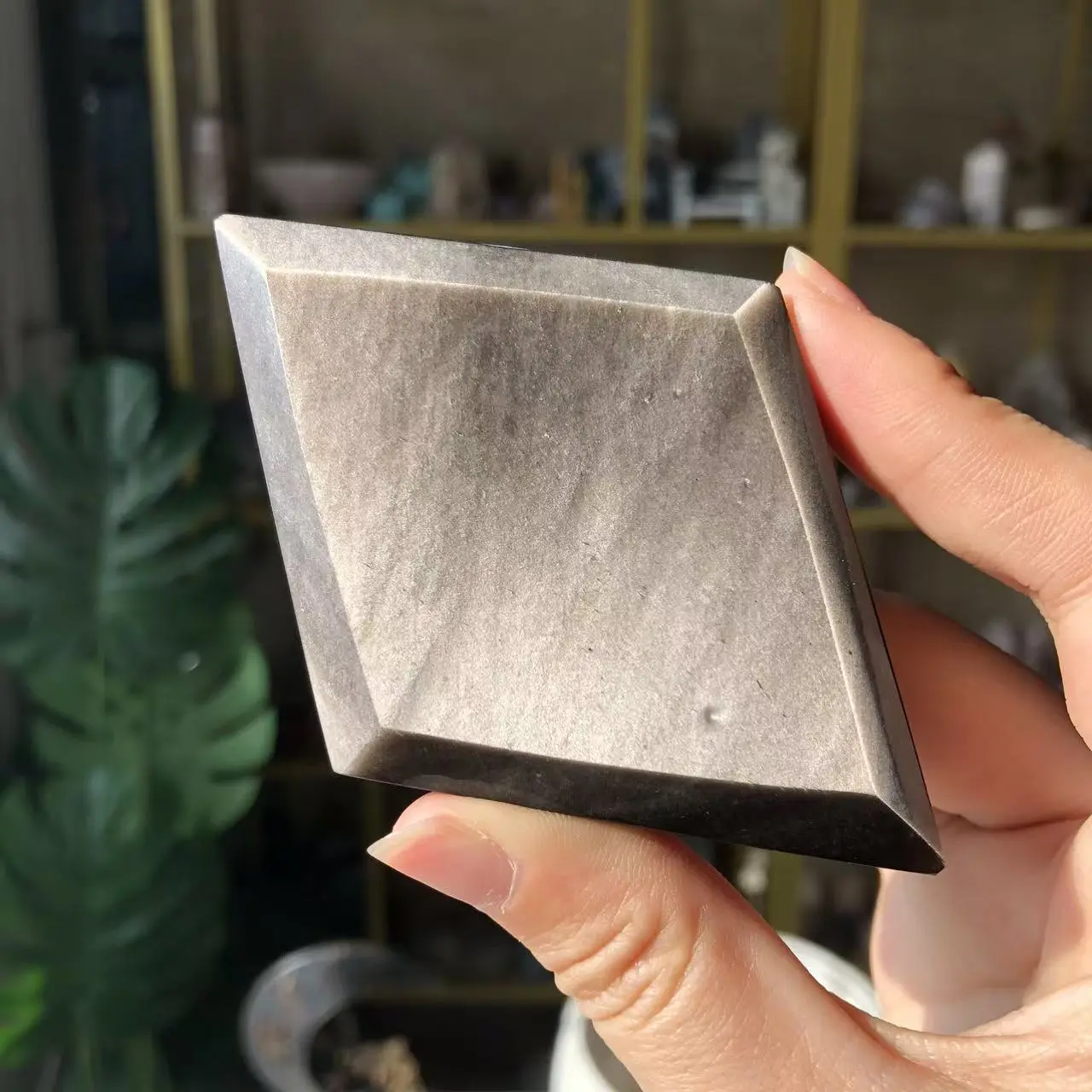 Natural Crystal Silver obsidian Diamond Collection