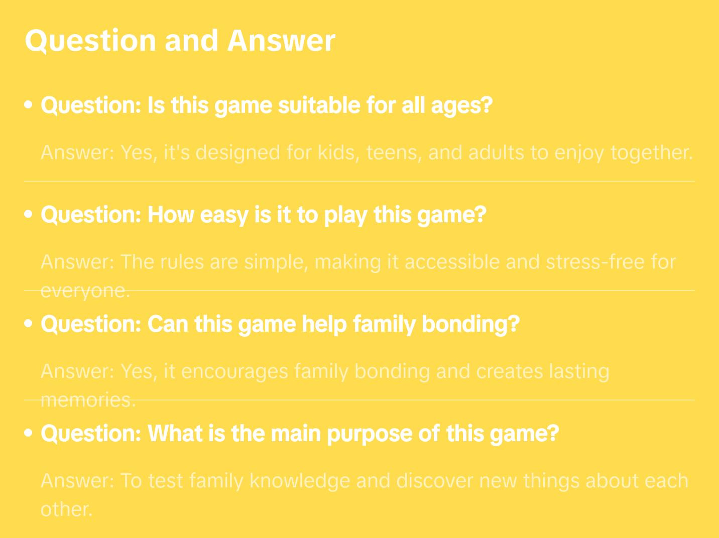 Do You Really Know Your Family? Fun Family Game for Kids, Teens and Adults