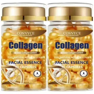 90 Capsules Collagen Essence, Collagen Protein, Unisex Skin Care, Smooth and Glossy, Gentle and Fresh, Daily Moisturizing and Brightening
