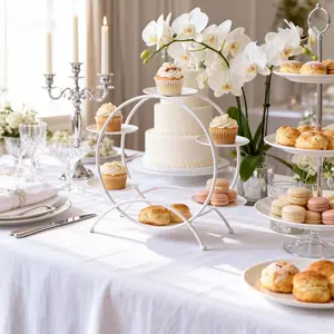 Ferris Wheel Cupcake Stand  Rotating Metal Dessert Display Rack Creative Carousel Cupcake Holder for Wedding, Anniversary, Birthday Party & Baby Shower Table Decor