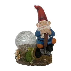 SWI Garden 9" Solar Garden Gnome