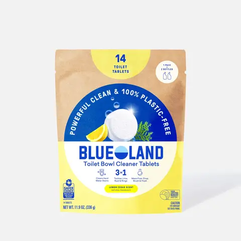 Blueland Toilet Bowl Cleaner Tablet Refills, Eco-Friendly 100% Plastic-Free Plant-Based Cleaning Power, Septic-Safe, Scented