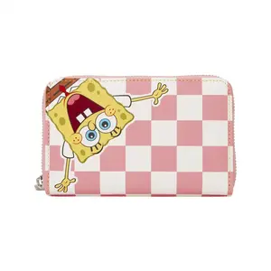 Loungefly Nickelodeon SpongeBob SquarePants & Patrick Star Checkered Zip Around Wallet