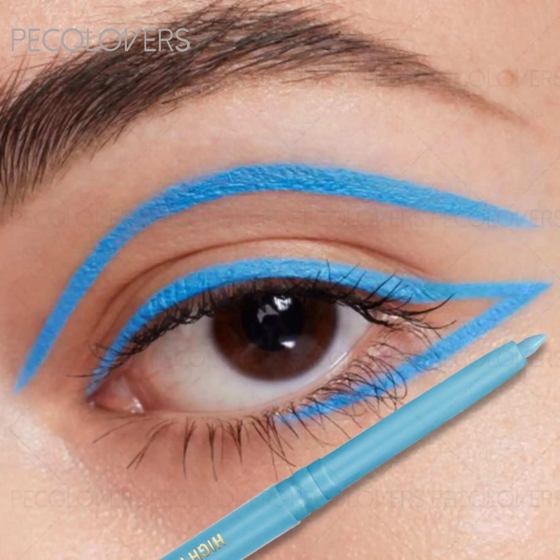 Colored Eyeliner Pencil Waterproof & Smudge Proof Gel Liners, Colorful Long Lasting Eye Makeup, Graphic Eyeliner