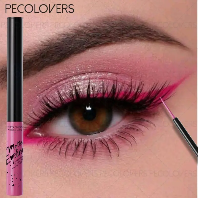 1pc 2-in-1 Liquid Eye Shadow & Liner - Vibrant Rainbow Color Palette, Quick-Dry Sweat-Proof Wear, Perfect for Music Festivals, Selfie Looks & Daily Glam - Professional Eye Cosmetic