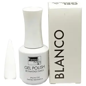 Fantasy Nails White Gel 15ml - Long-lasting and Waterproof FAST DRY