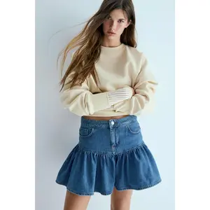 H&M Flared denim skirt