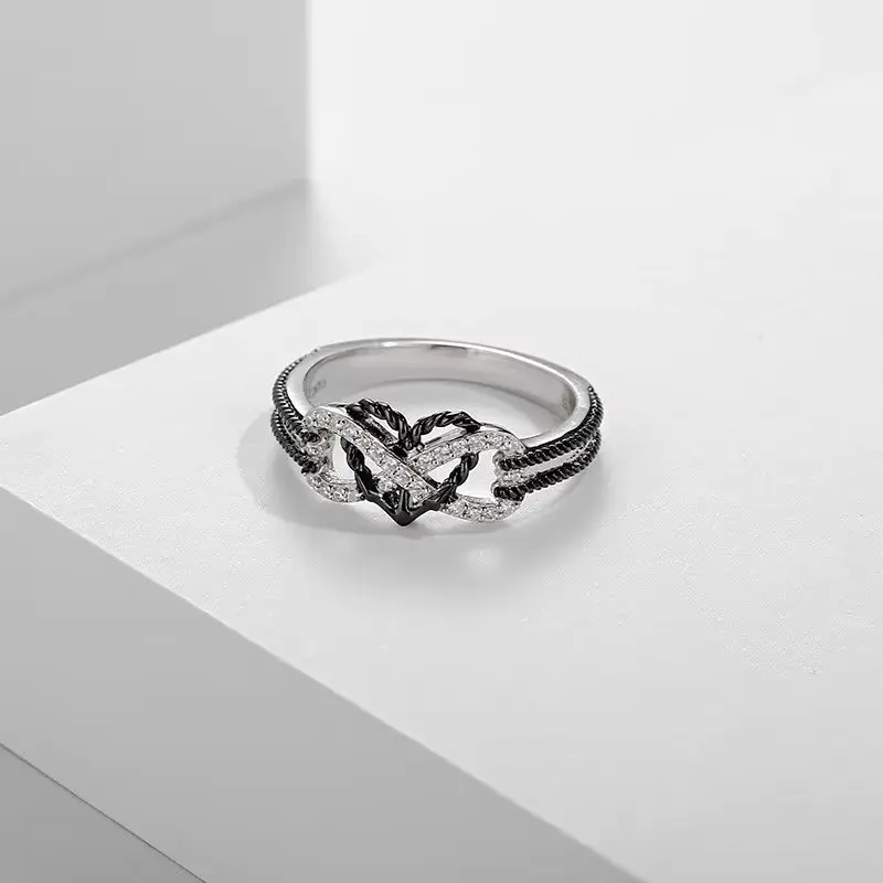 Nightscale Eternity Matching Couples Ring | Affordable Promise Rings | 925 Sterling Silver Rings | Engagement Rings | Wedding Ring | Matching Rings Couples