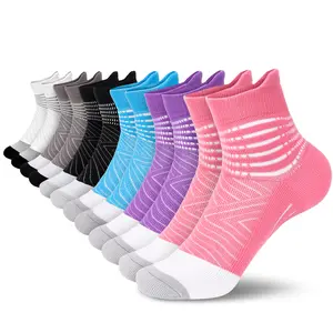 IRAMY  Compression Ankle Support Socks – 6 /12 Pairs, Moisture Wicking & Cushioned Athletic Socks for Plantar Fasciitis Relief, Breathable Mesh for Everyday Womenswear & Gym