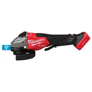 Milwaukee M18 FUEL ONE-KEY 18V Lithium-Ion Brushless Cordless 4-1/2 in./6 in. Variable Speed Braking Grinder w/Paddle Switch