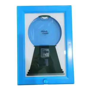 Candy dispenser picture frame with candy dispenser - glossy plastic square wall-mounted display rack, no electricity needed, convenient for accessing candies and nuts, Decoration For Room, Home Decor Accessory