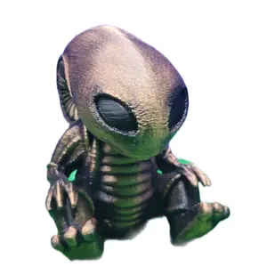 3D Printed Baby Alien Statue Figure - Unique Design collection