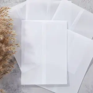 30 Sheets High-Quality Transparent Vellum Envelope Liners, Semi-Transparent Acid Paper, Elegant Matte Leather Packaging, DIY Projects, Wedding Invitations, Office Supplies