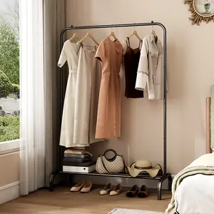 SUOERNUO Clothes Rack - Drying Hanging Garment Rack with Simple Design, Ideal for Entryway, Living Room, Bedroom, Balcony & Home Office